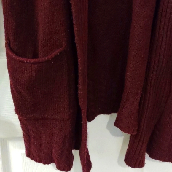 Sonoma Cranberry Purple Soft Cozy Grandma Cardigan Sweater Size M - Picture 2 of 6